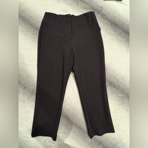 LOFT‎ Petites Black High Waist Cropped Office Career Business Slacks Pants 10P